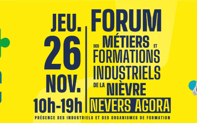 Forum des Métiers et formations industriels : rendez-vous le 26 novembre à Nevers Agora